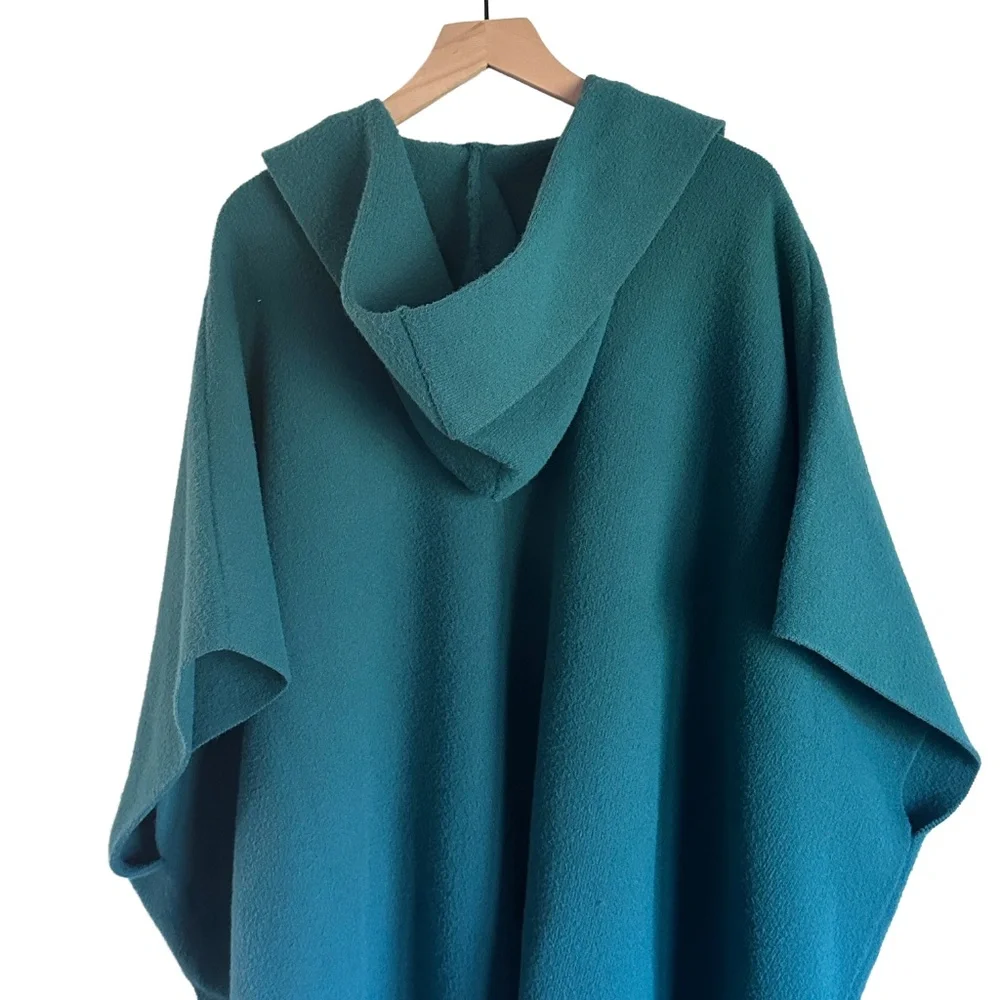 Free People All I Need Cozy Hooded Kimono | Teal | NWOT - Picture 4 of 6